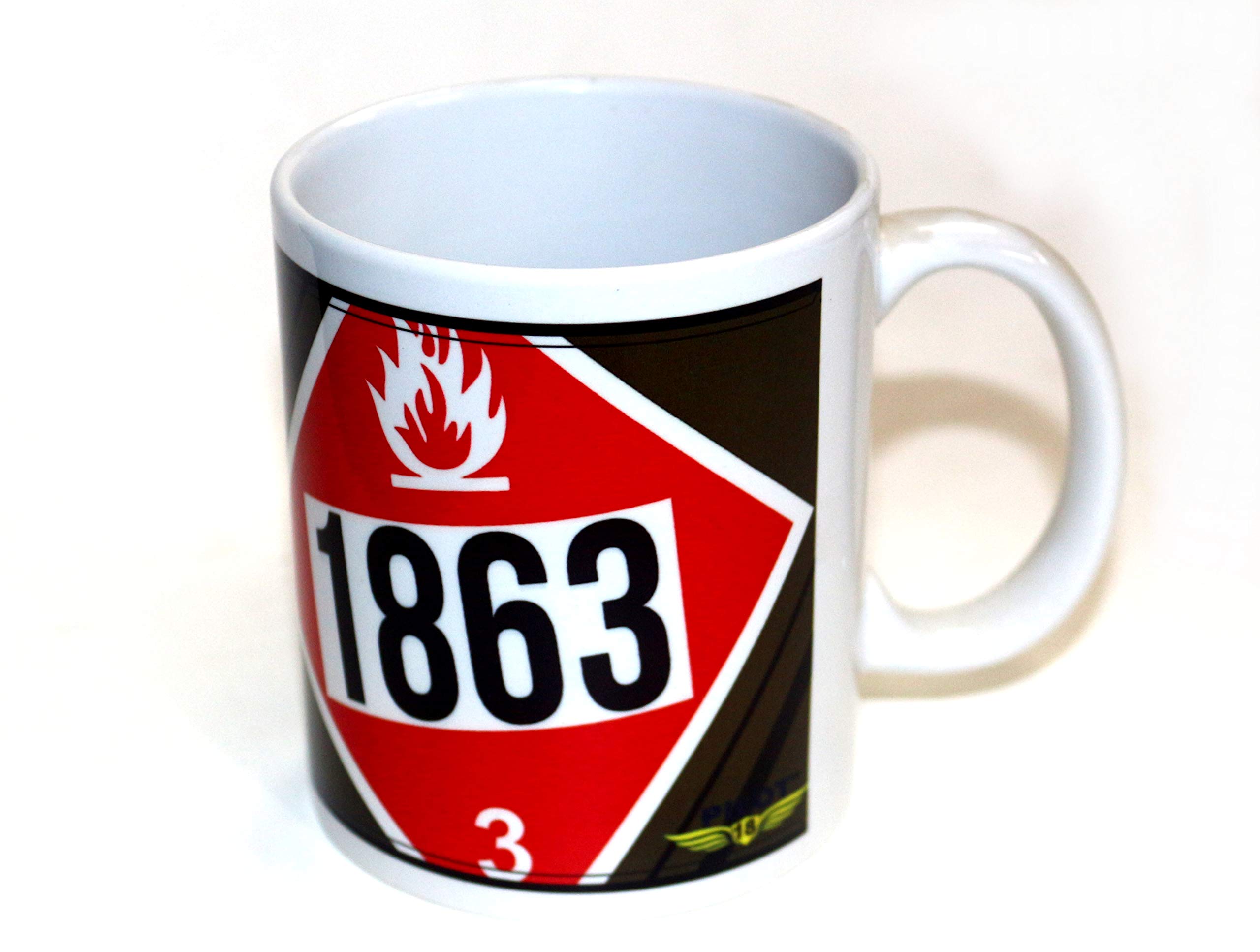 Pilot18 Jetfuel 1863 Premium Aviation Theme Mug for Pilots and Crew
