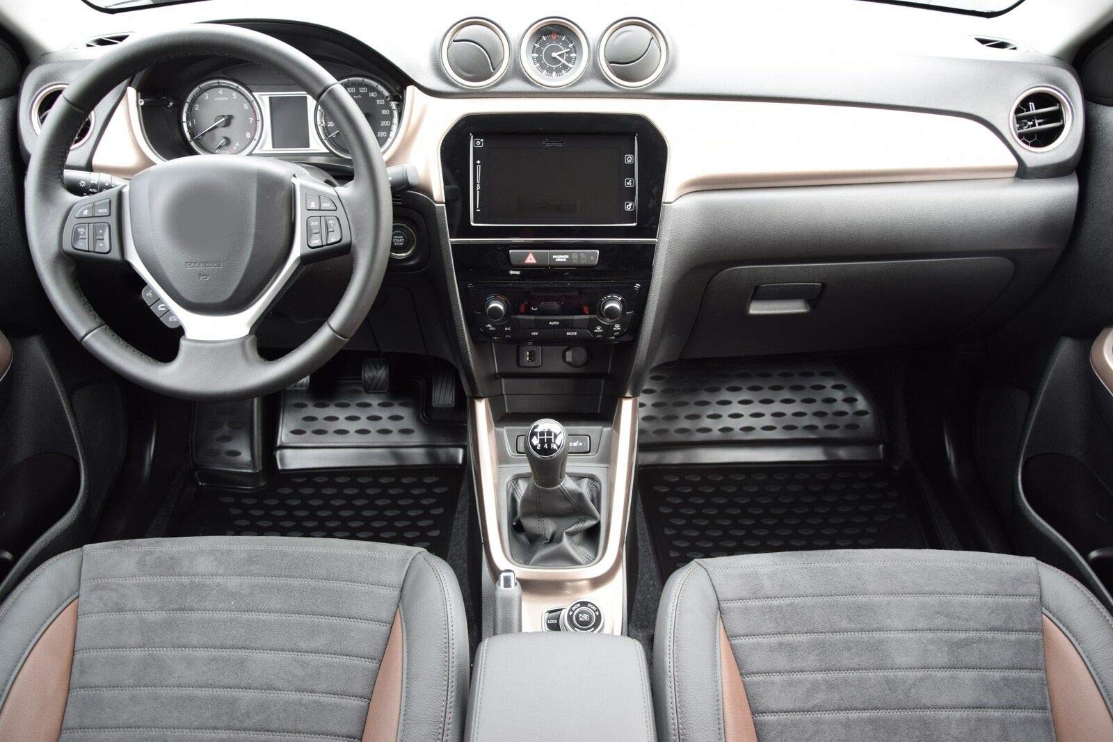 J&J AUTOMOTIVE 3D Gummimatten und Kofferraumwanne Set passend für Subaru XV ab 2017, TPE Fußmatten Allwetter Passform rutschfest Geruchsneutral Schwarz