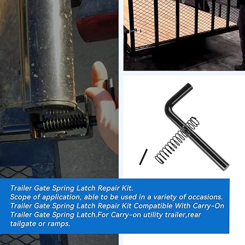 Miniatura 2 de Kit de reparación de pestillo de resorte para puerta de remolque, #819T, repuesto 819T, kit de reparación de cierre de resorte para puerta de