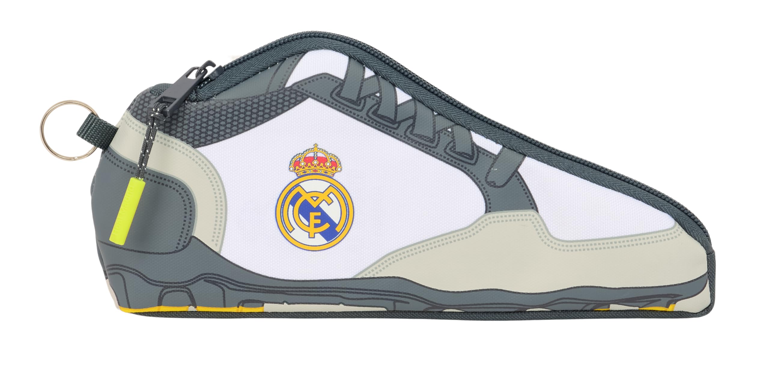 Safta Real Madrid EQUIPACIÓN 25/26 – School Shoe Case, Children's Pencil Case, Ideal for School Age Children, Comfortable and Versatile, Quality and Resistance, 24 x 2 x 10 cm, white, M, Casual