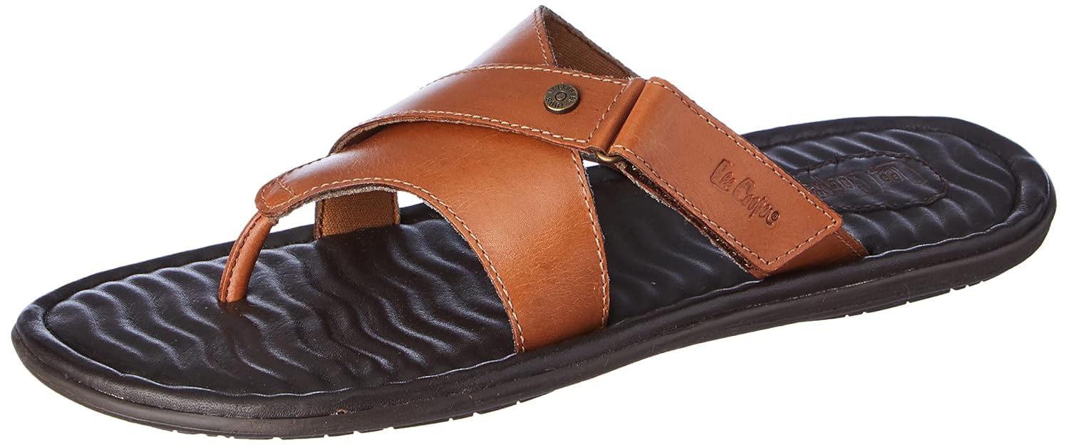 LEE COOPER Men's Leather Thong Sandals- LC4365C_41 : Amazon.in: Fashion