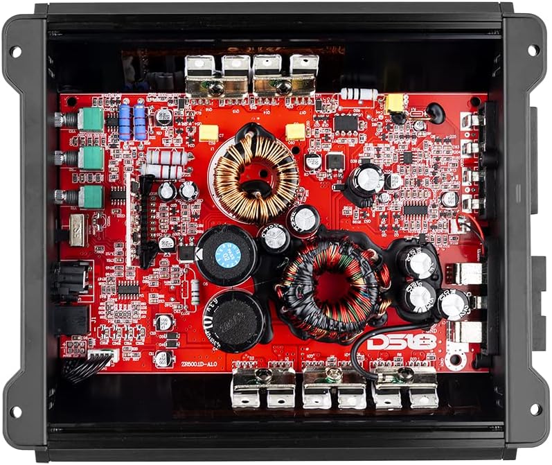 DS18 ZR500.1D Car Amplifier Class D 1-Channel Digital Monoblock Amp with Remote Subwoofer Level Control 1500 Watts Peak Power - Adjustable Low Pass, Gain Knob, Subsonic Frequency and Bass Boost
