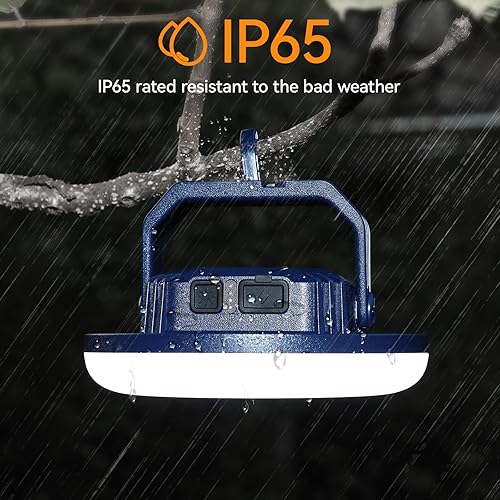 Miniatura 5 de VAVOFO Linterna LED de camping de 42 W, recargable, 4000 lúmenes, 180 LED con 3 modos de iluminación, luz portátil de tienda de campaña de 10,000