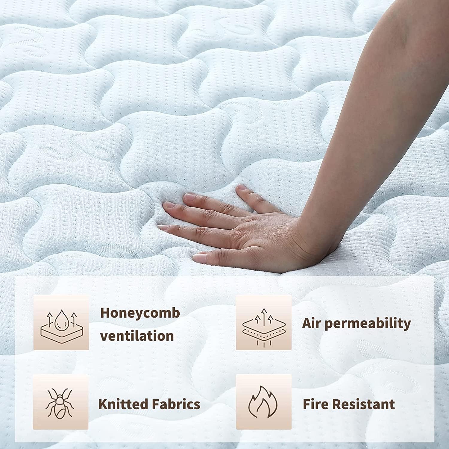 Good Nite Spring Mattress with 5mm Memory Foam Medium Hardness 7 Inch Deep Single (90 x 190 x 18cm) image 4