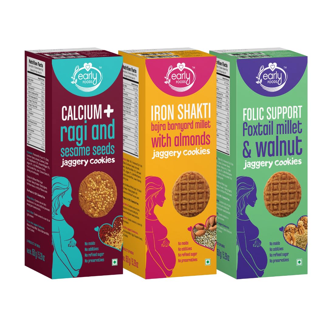 See full amazon price history chart for Early Foods - Pack of 3 Pregnancy Biscuits - Millet Biscuits | Sugarfree Biscuits - (Ragi Sesame, Foxtail Walnut & Bajra Barnyard Cookies) Early Foods - Pack of 3 Pregnancy Biscuits - Millet Biscuits | Sugarfree Biscuits - (Ragi Sesame, Foxtail Walnut & Bajra Barnyard Cookies) (B0BN4491ZB) Amazon Price History, Amazon Price Tracker