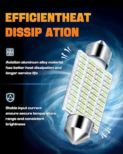 Miniatura 51 de LUYED Juego de chips 2 X 570 de luz súper brillante 3014 48-EX 569 578 211-2 212-2 focos LED para luz de domo, blanco xenón