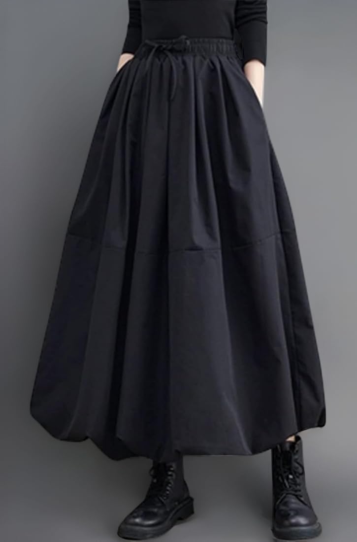 Buy Guooryvner Women's Long Skirt, Autumn Balloon Skirt, Maxi