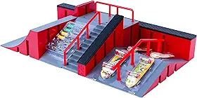 Kit Skatepark Modular com Rampas e Skates de Dedo, 43 x 25 x 9 cm, Inclui Ferramentas para Customização