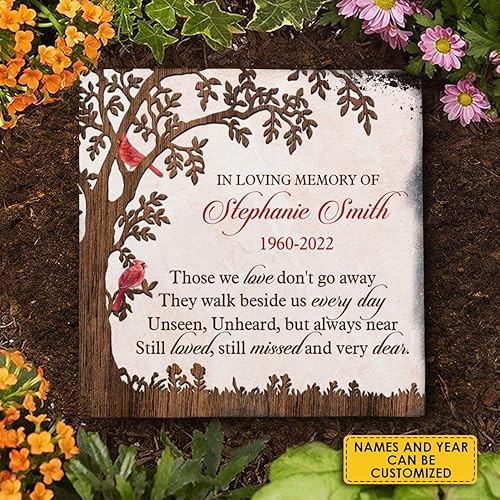 Miniatura 7 de Pawfect House Piedra conmemorativa personalizada, regalos de condolencias por la pérdida de un ser querido, mamá, papá, regalos conmemorativos por