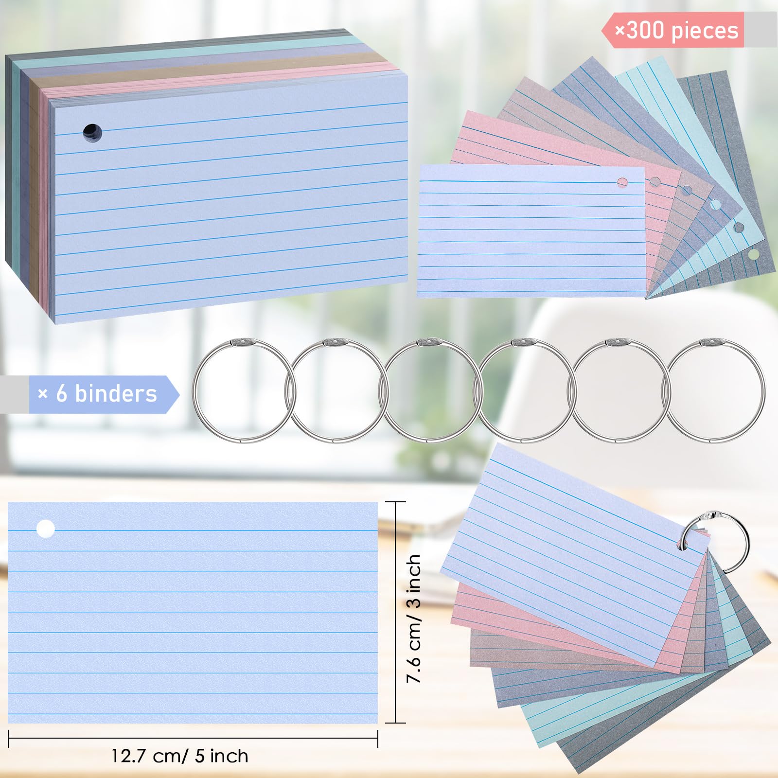 Amazon | Epakh インデックスカード 300枚 180GSM 厚いフラッシュ