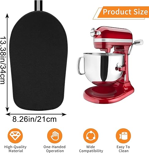 Miniatura 9 de Tapete deslizante para ayuda de cocina de 5 a 8 cuartos de galón, mezclador de soporte para elevador, almohadilla deslizante con 4 organizadores de