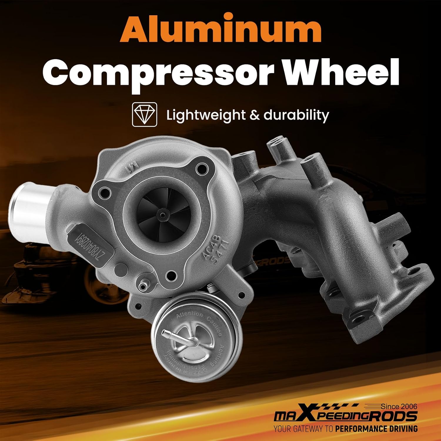 maXpeedingrods K03 Turbo Turbocharger for Hyundai Veloster, for Kia Forte Forte5 2014-2017, 28231-2B700, Basic VL Series