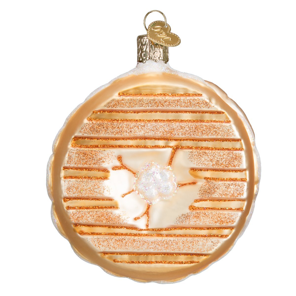 Old World Christmas Adornos de Cristal soplado Bagel para árbol de Navidad (32221)