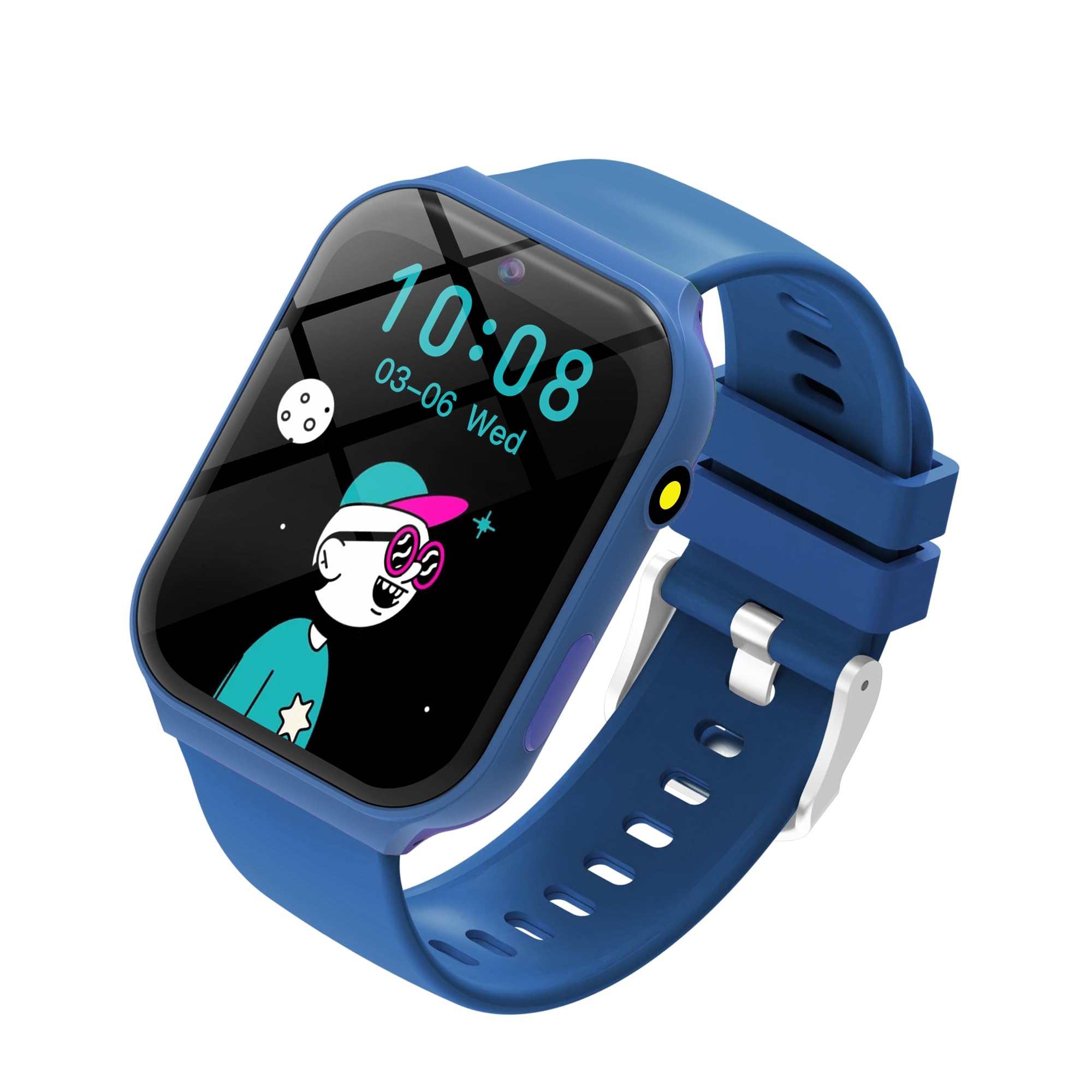 Smartwatch Bambini 1.83" Touch, Orologio con 18 Giochi Educativi + Fotocamera + Monitor Sonno + Contapassi + Sveglia, Regalo Bambina Bambino 4-12 Anni