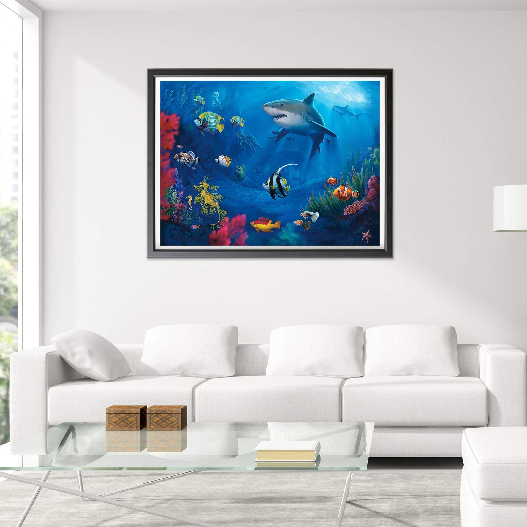 Kit Complet De Broderie Diamant - Cerf Des Animaux - Peinture Au