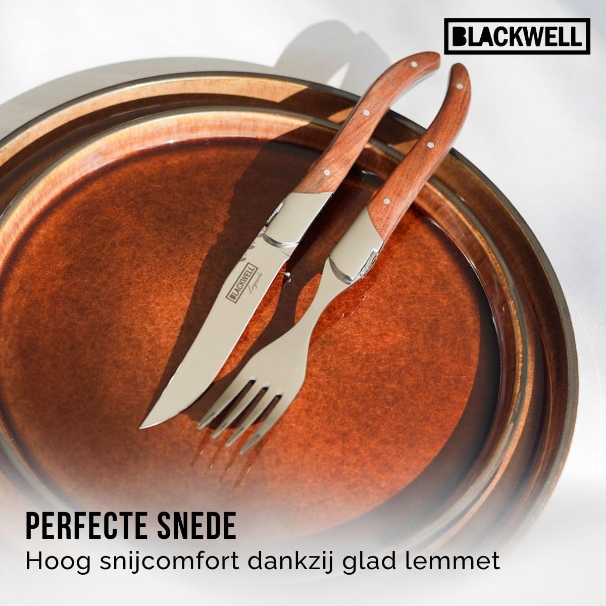 Blackwell Nóż do steków Laguiole - drewno różane - 6 sztuk