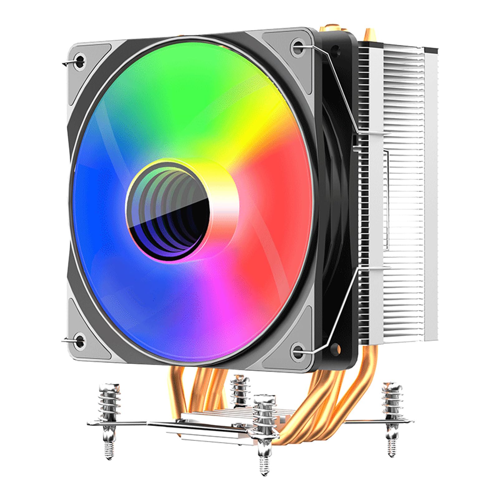 Ventilateur CPU 12cm 4pin PWM RVB efficace pour PC de bureau - 7