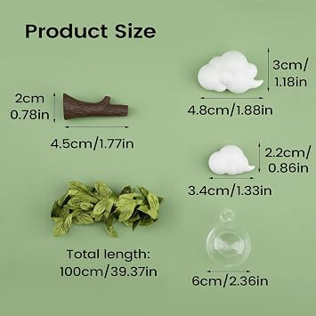 Spider Enclosure Accessories Climbing Cloud Perch | Decorative Reptile Terrarium Accessories for Small Animals Reptiles Pets Breeding Observation Home Classrooms Displays