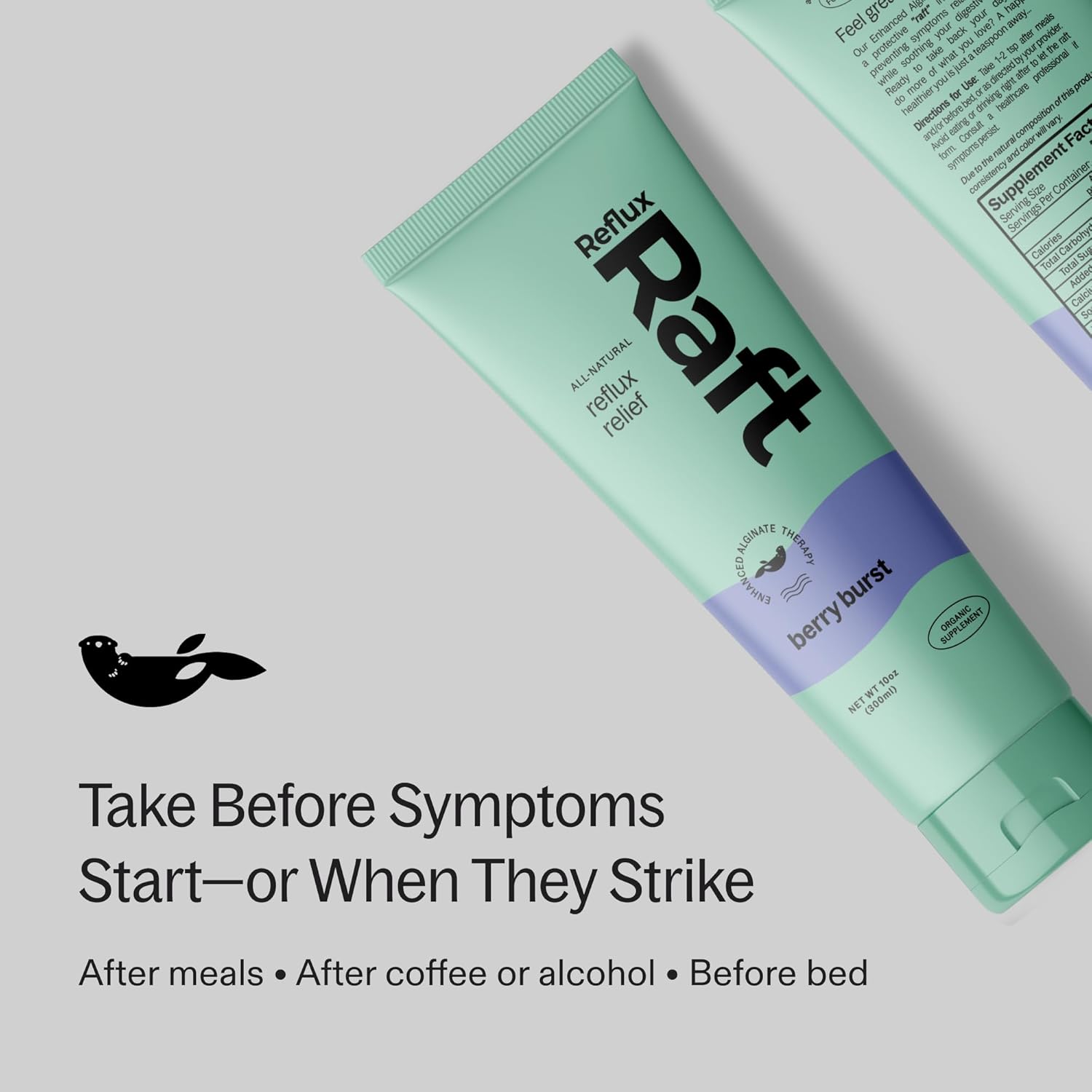 Acid Reflux Therapy with Organic Alginate, Pregnancy Safe, Fast & Long-Lasting GERD & LPR Support, Zero Sugar, Gluten-Free, Low Sodium, Berry Burst, 60 Gel Servings, 10 OZ Bottle 1 Bottle image 5 of 8 B0DJ7TXQTW