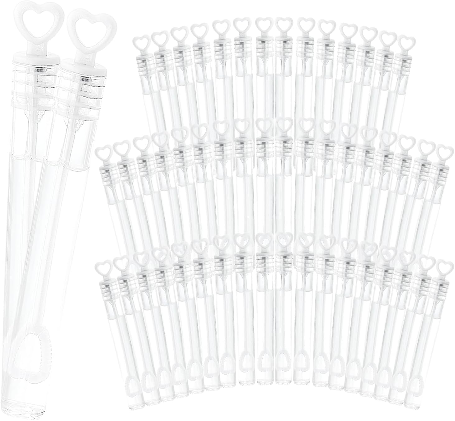 50 Pack Bubbles for Party Bags Bubbles, Mini Wedding Bubbles Wands, Birthday Party Bag Fillers, Wedding Favours, Party Bubble Tubes, Outdoor Indoor Activity Use Summer Fun(NO LIQUID)