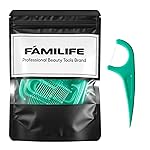 FAMILIFE Floss Picks 90 Count Mint Flavor, Dental Floss Picks for Adults & Kids, Strong Thread Flossers & Tooth Picks Flossers for Daily Oral Care Travel Floss Bag