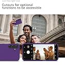YATWIN Silicone Back Case for Samsung Galaxy A15, Soft-Touch Phone Back Cover for Samsung Galaxy A15 - Purple gallery image