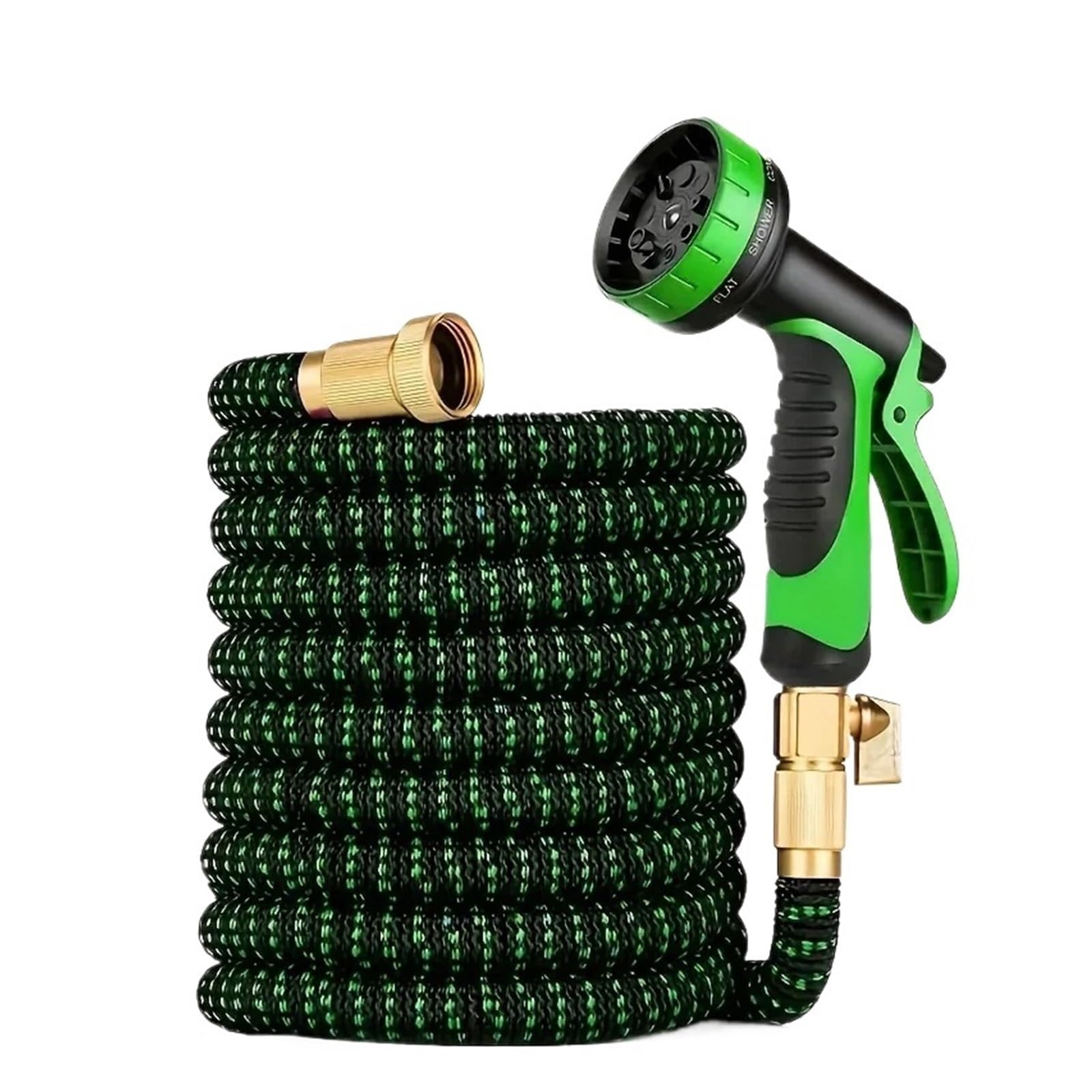 Tuyau de jardin extensible 25 pieds avec pistolet 10 modes d'arrosage