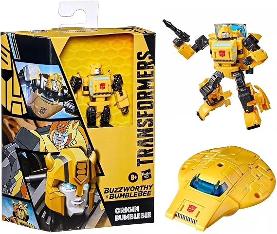 Hasbro Transformers Buzzworthy Bumblebee War for Cybertron Deluxe Origin Bumblebee (F1623)