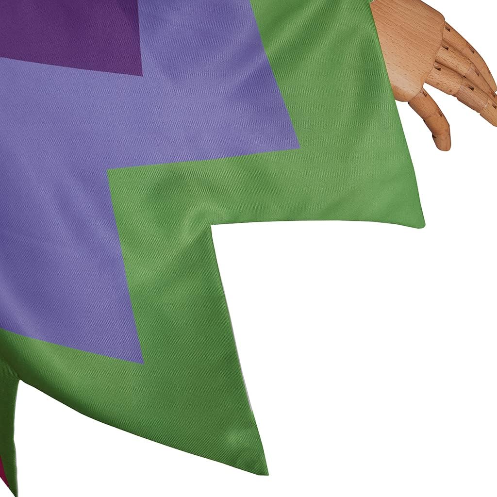 iSHOWcos Game Deltarune Spamton Neo Cosplay Cloak Colorful Stand Collar Cape for Halloween