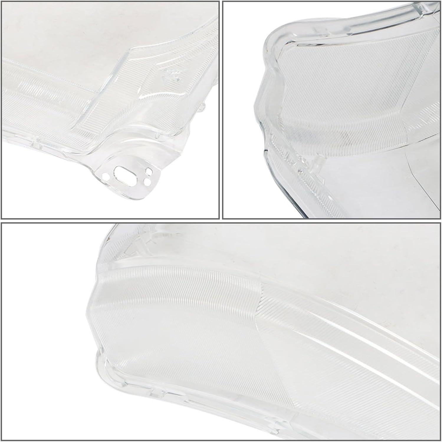 A Pair of Headlights Lens Cover Lamp Shade Replacement for Rover Range Sport 2010-2013 Left and Right