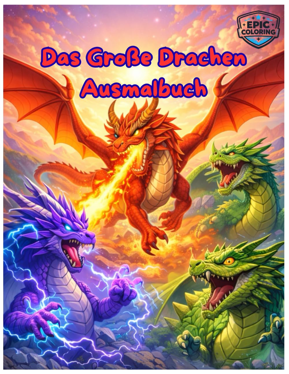 Das große Drachen Ausmalbuch