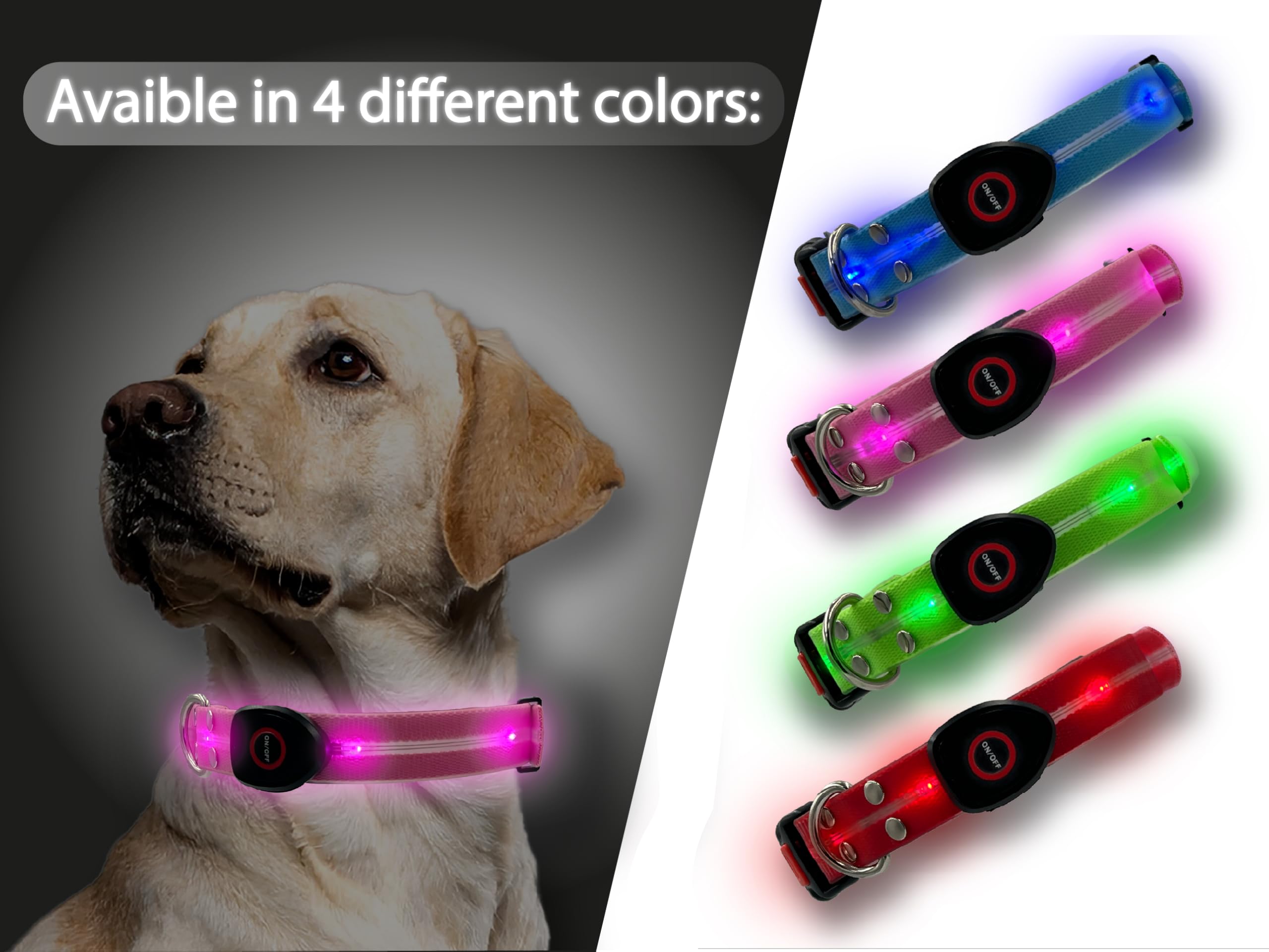 Collare LED Ricaricabile USB Per Cani – Luce Verde Con 3 Modalità, Impermeabile E Regolabile, Per Passeggiate Notturne Sicure