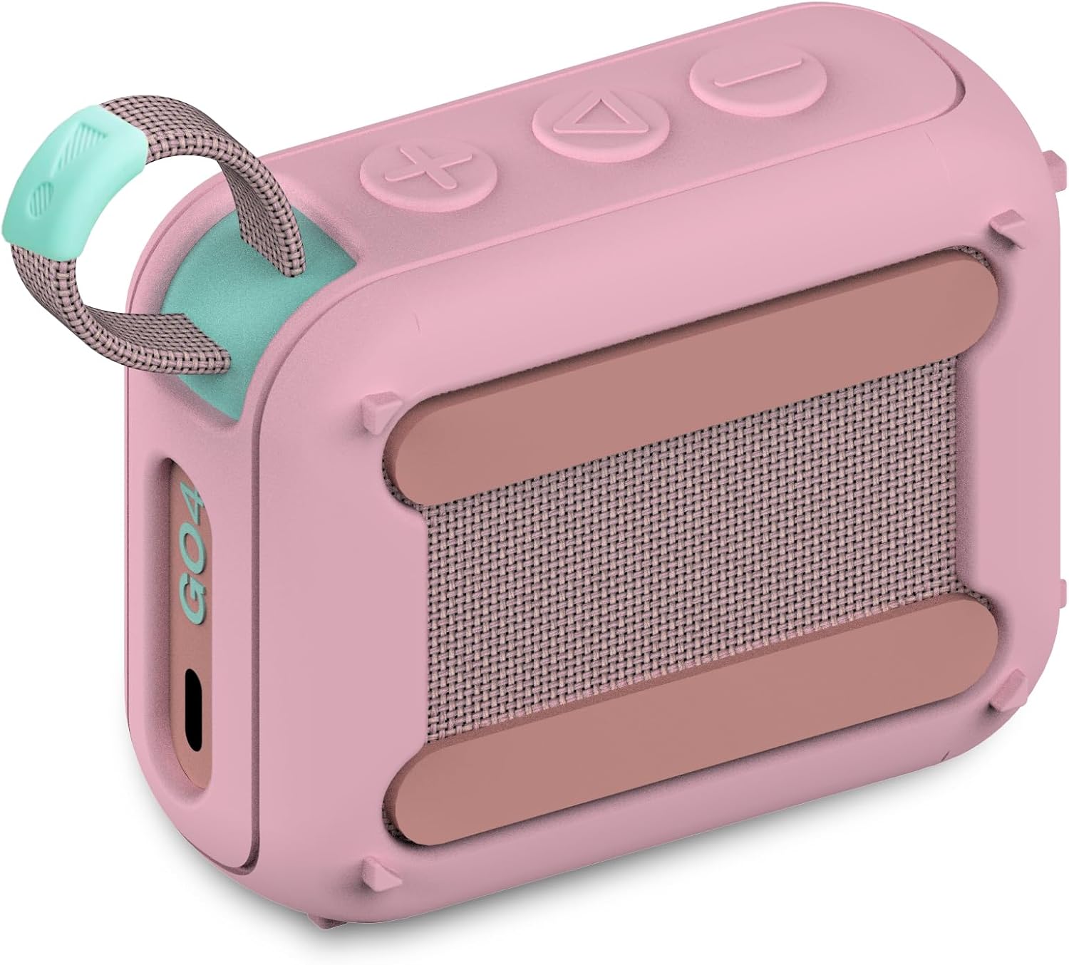 JCHPINE Silicone Cover Case for JBL Go 4 Ultra Portable Bluetooth Speaker, Protective Skin Holder for JBL Go 4 Pro Sound Bluetooth Speaker Accessories (Only Case) (Pink) - Image 4