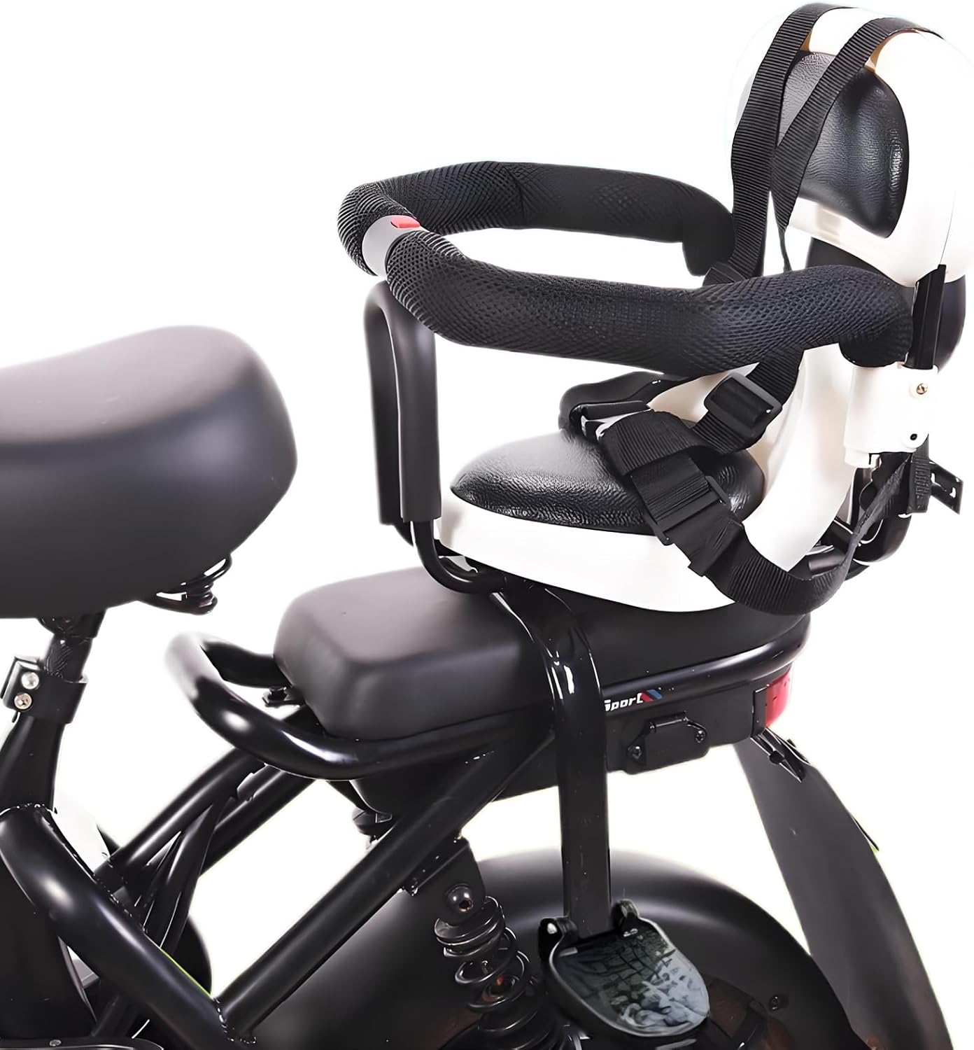 Rear Kid's Bike Seat, Child Seat for Adult Bike, City Road Seat for Kids Back Mount, Seat for Kids Rear Frame Mounted Baby Bike Seats Kids for Most Bicycle Electric Motorcycle with Frames