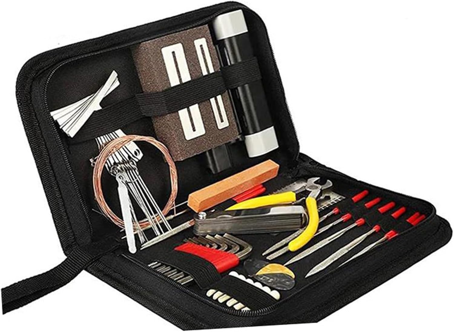 Guitar Repairing Tools 54pcs Professional Guitar Care Repair Tools Kit Guitar Luthier Setup Maintenance Adjustment Tools Set Luthier Tools