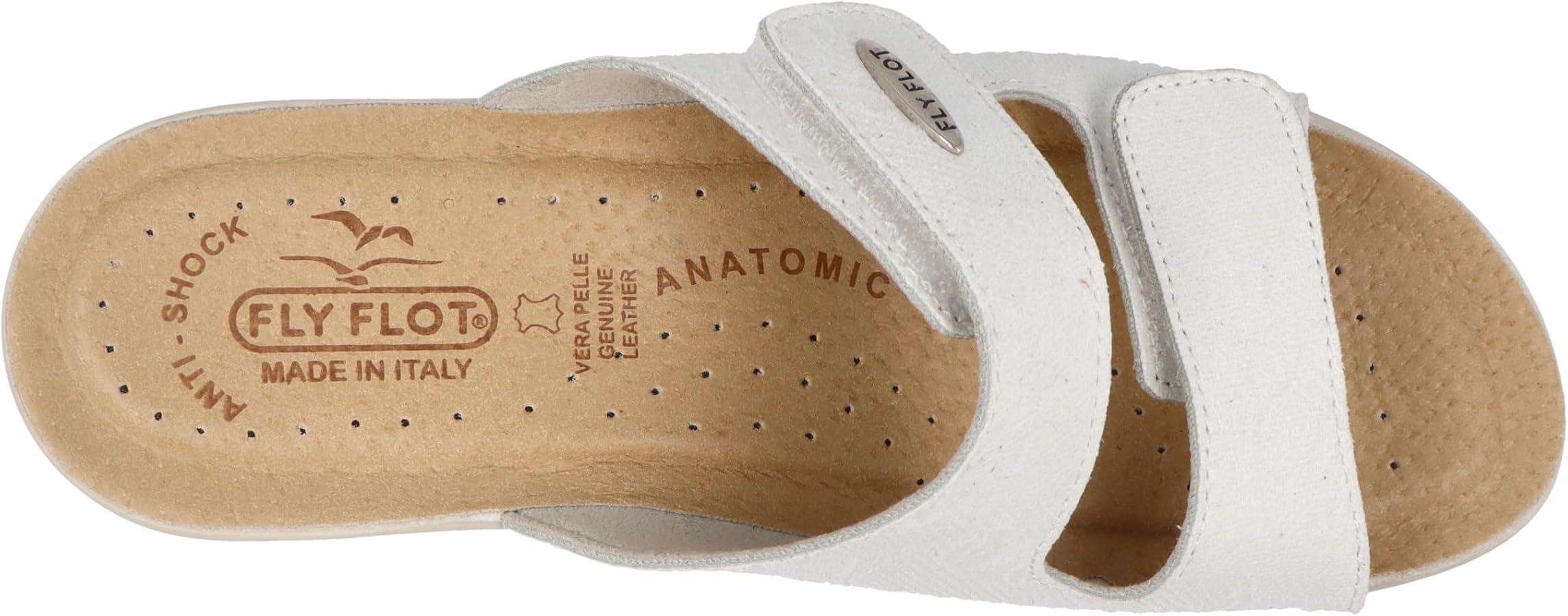 Fly Flot Ciabatte Donna Microfibra Con Strappo - Sottopiede Pelle Antishock E Suola Piumatec 5cm - 3