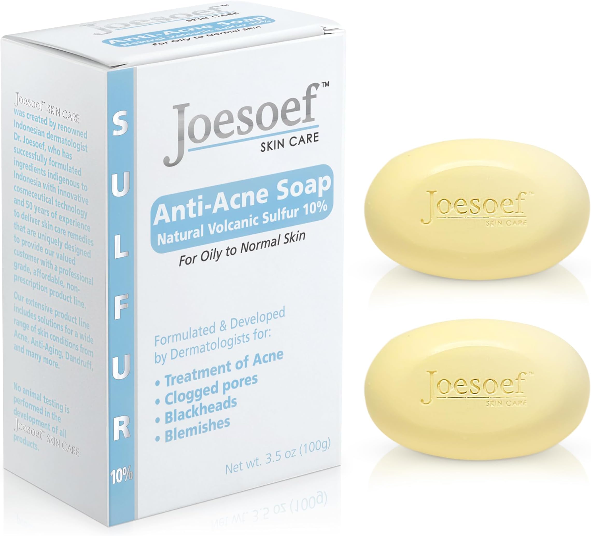 JOESOEF SKIN CARE Sulfur Soap with Salicylic Acid for Acne