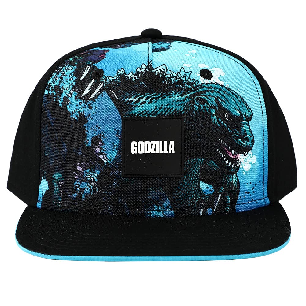 Godzilla The Lizard King Monster Black Snapback Hat for Men