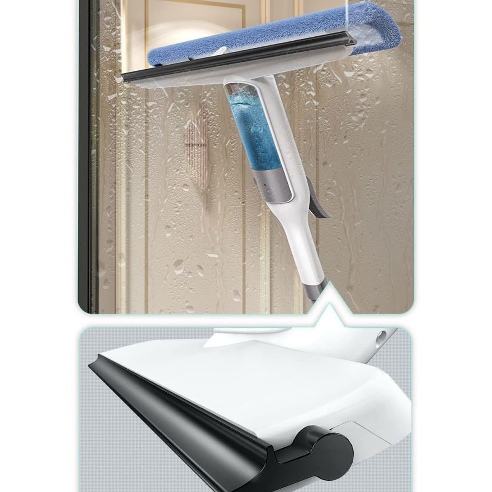 Rasquetas para Ducha, Escobillas de Ducha Borrador Doble Cara Raspador Silicona Limpiador Piso Vidrio for Ventana