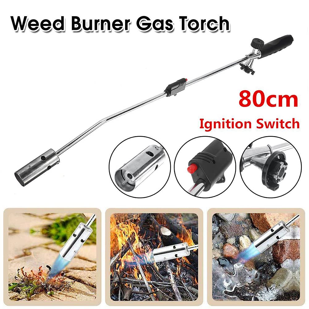 Propane Gas Weed Burner, Butane Gas Weed Burner Killer, Gas Torch, with Flame Control Valve And