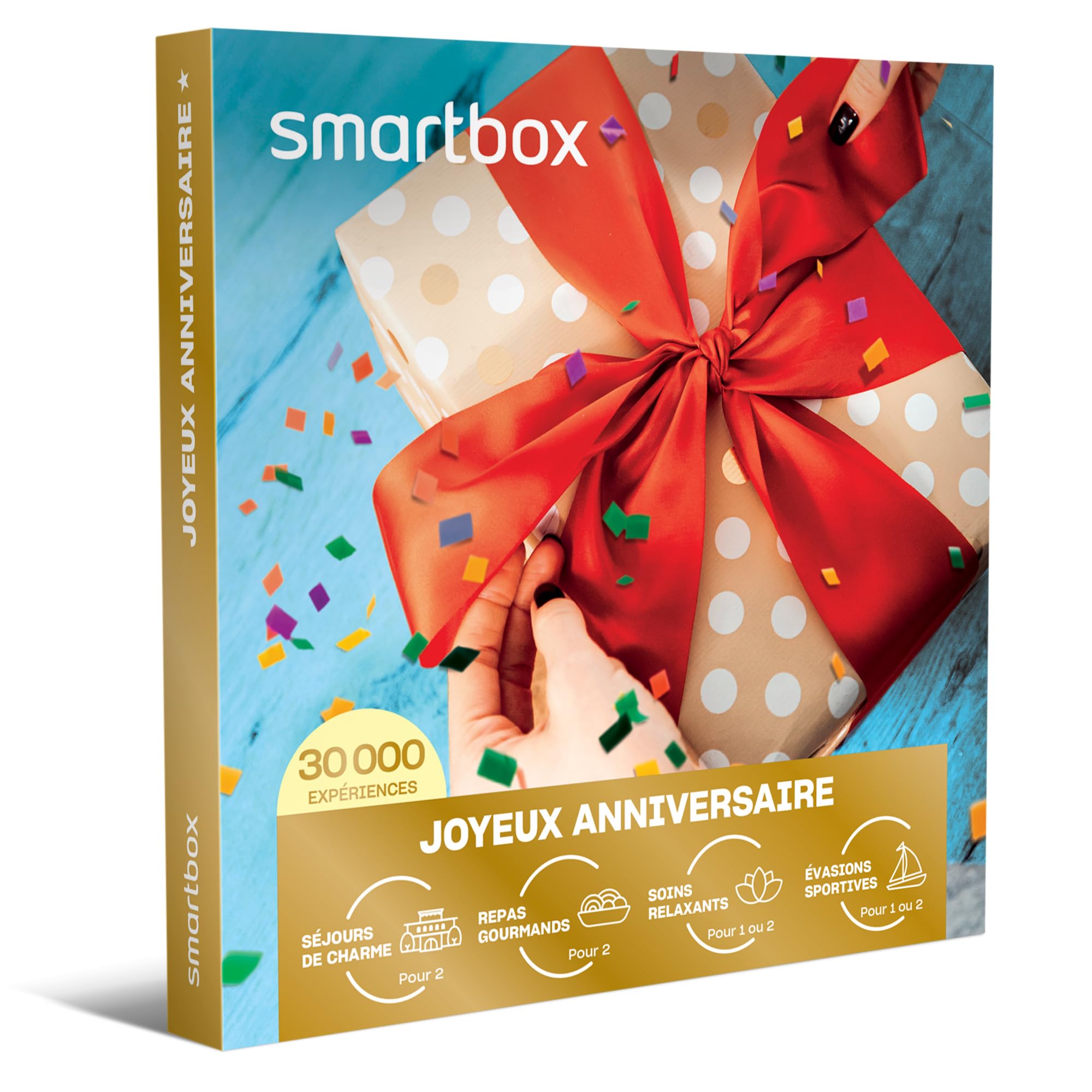 SMARTBOX - Coffret Cadeau d'anniversaire - Idée cadeau original pour homme ou femme : Séjours, bien-être, aventure ou gastronomie pour 1 ou 2