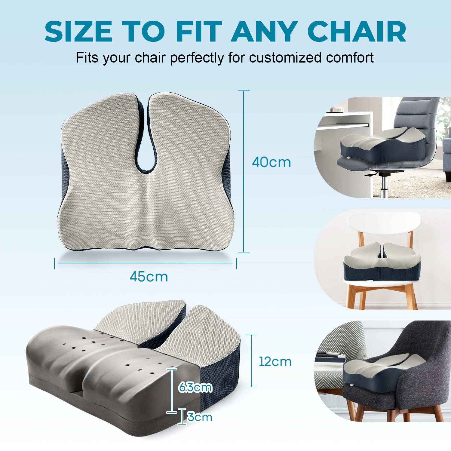 Gel Gun Cuscino In Gel Traspirante Nido D'Ape Rinfrescante Sedia Sedia Comoda Wc Pieghevole