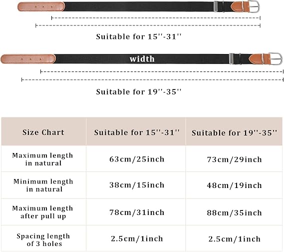 Kids Boys for Boy Girl Elastic Stretch Adjustable Leather Loop Toddler Belt