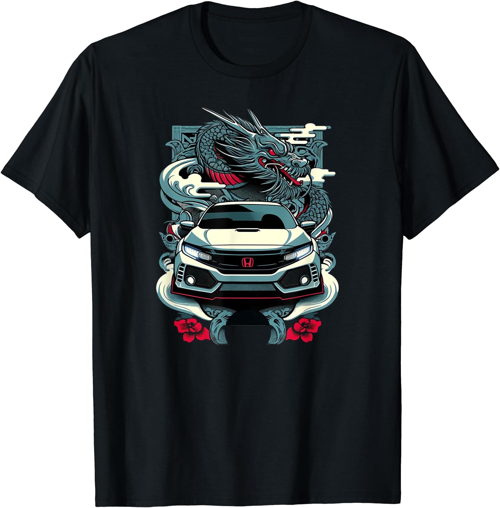 Japanese Sports Car Type RCivic Type R Car T-ShirtOEKO-TEX STANDARD 100