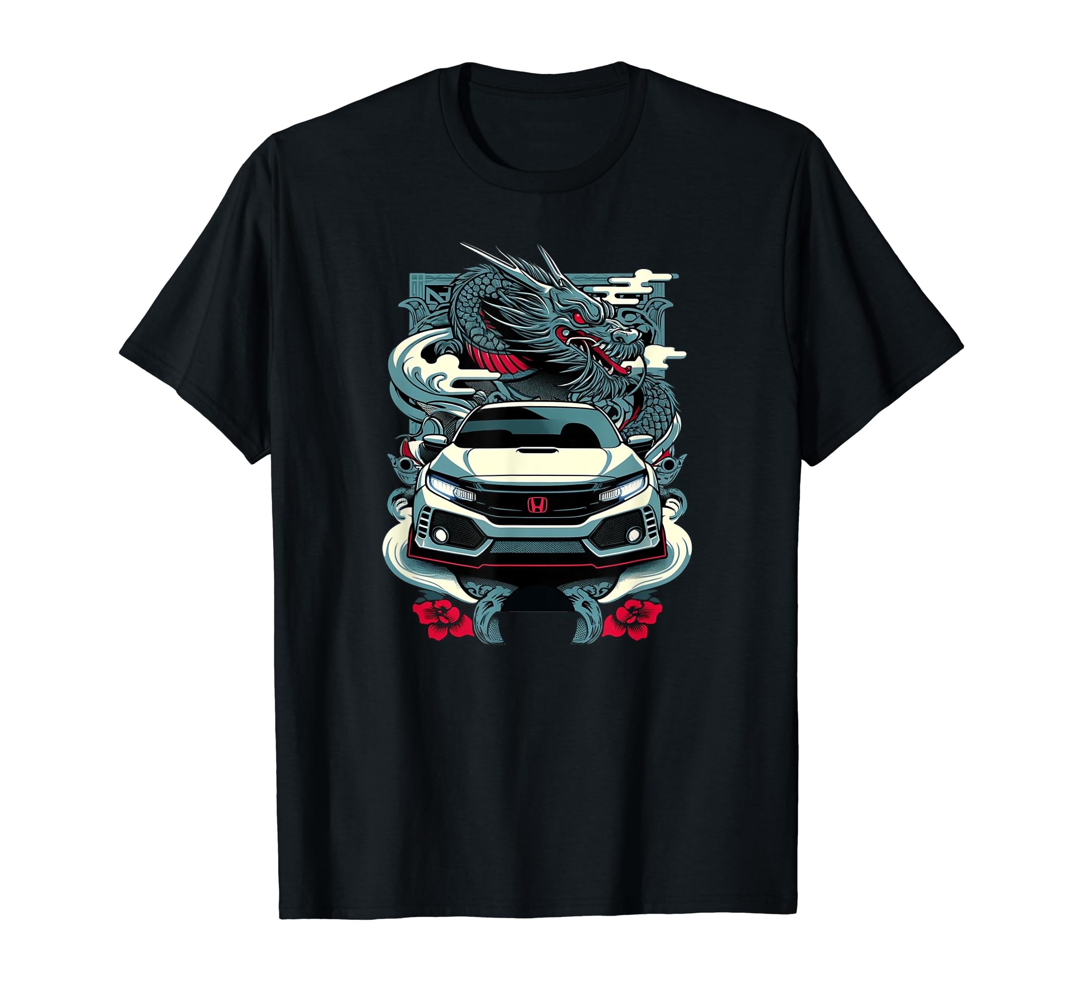 Japanese Sports Car Type RCivic Type R Car T-ShirtOEKO-TEX STANDARD 100