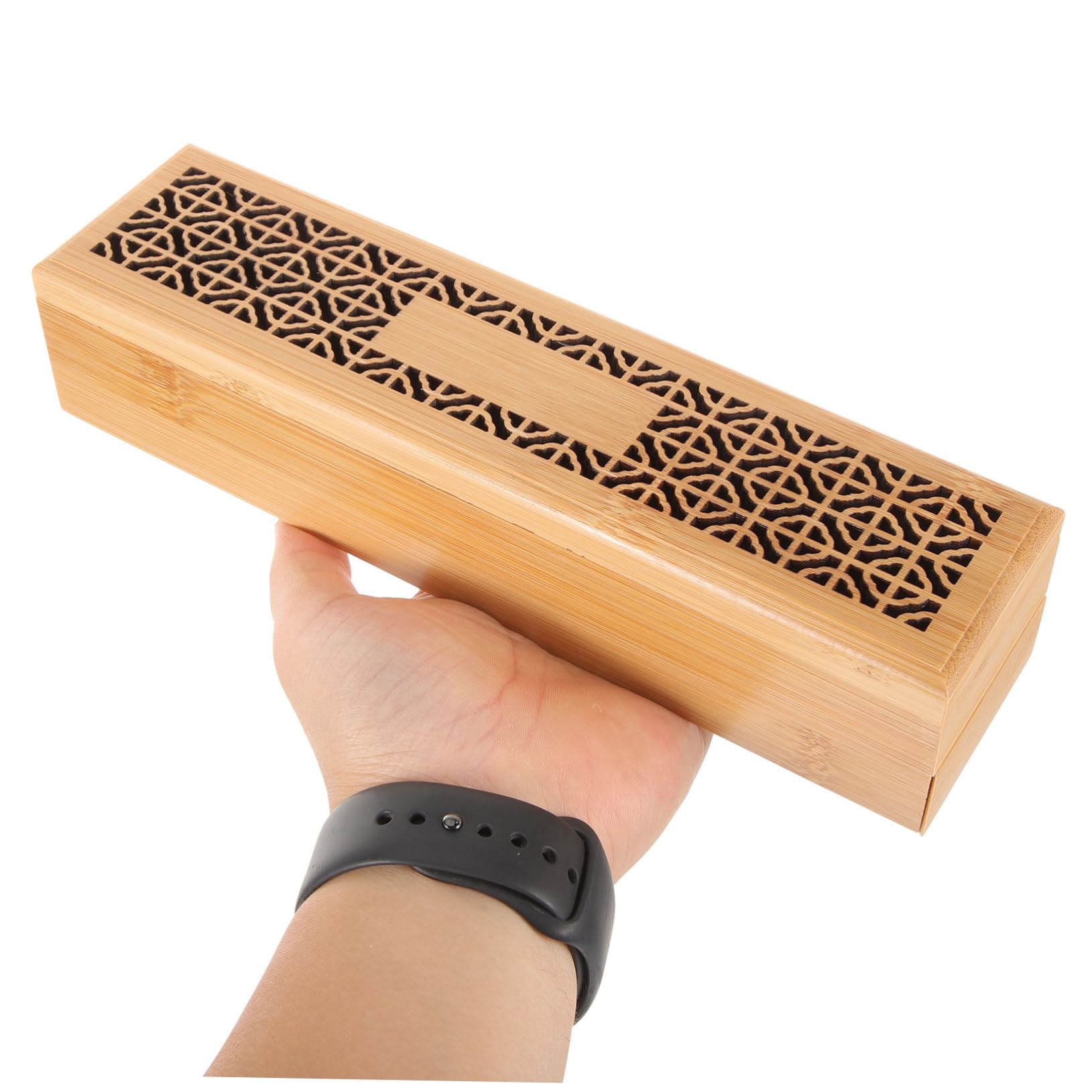 OUNONA 4 Stück Holz Weihrauch Box mit Hohlem Design Wiederverwendbarer Räucherstäbchen Halter für Meditation Yoga und Aromatherapie aus Stabilem für Zuhause und Büro
