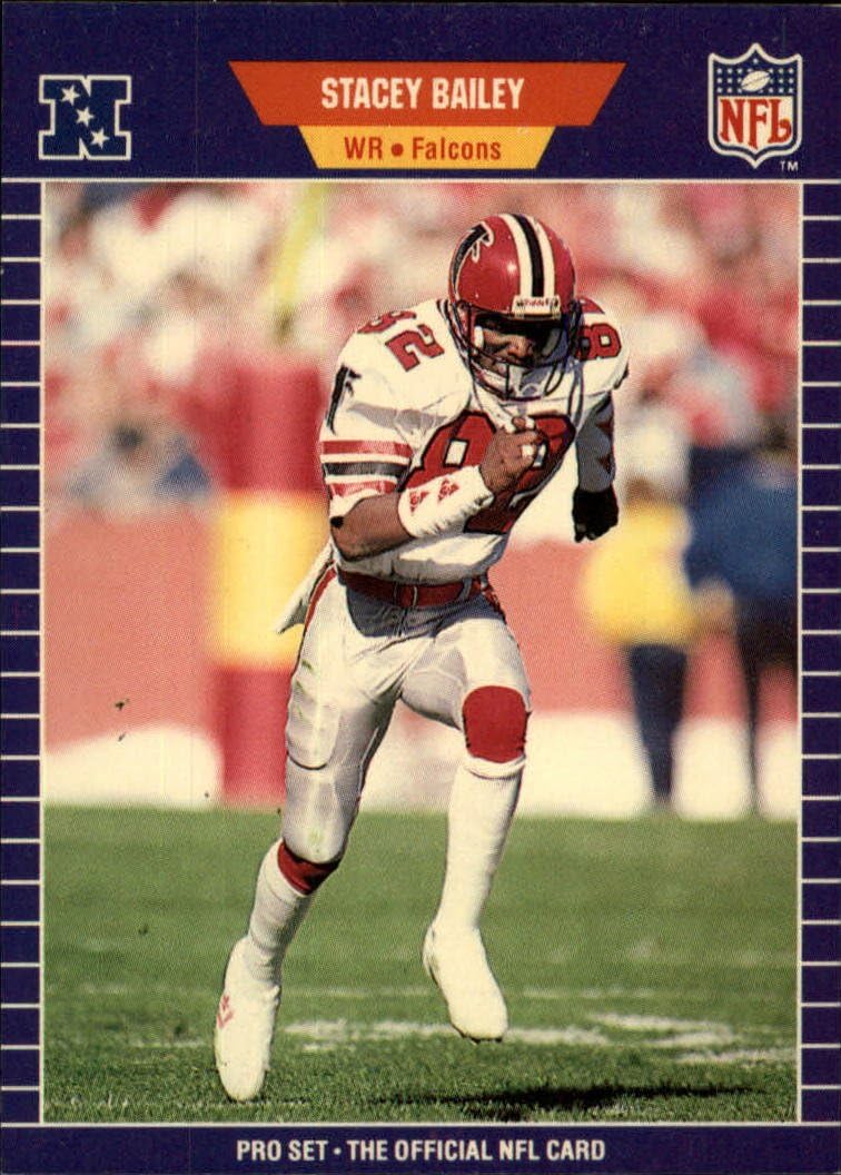 1989 Pro Set Football Card 1 Stacey Bailey Collectibles