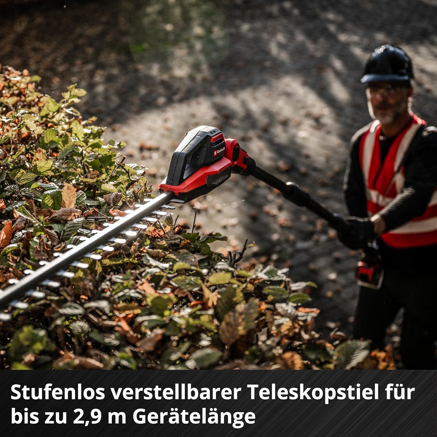 Einhell Professional Akku-Teleskop-Heckenschere GP-HH 18/50 Li T BL-Solo Power X-Change (18 V, 50 cm Schnittlänge, 25 mm Zahnabstand, Brushless, 8-Fach neigbar, ohne Akku)