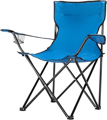 Miniatura 4 de Silla de campamento portátil, silla de campamento pequeña, silla plegable, silla de campamento de playa, silla deportiva con respaldo y soporte para