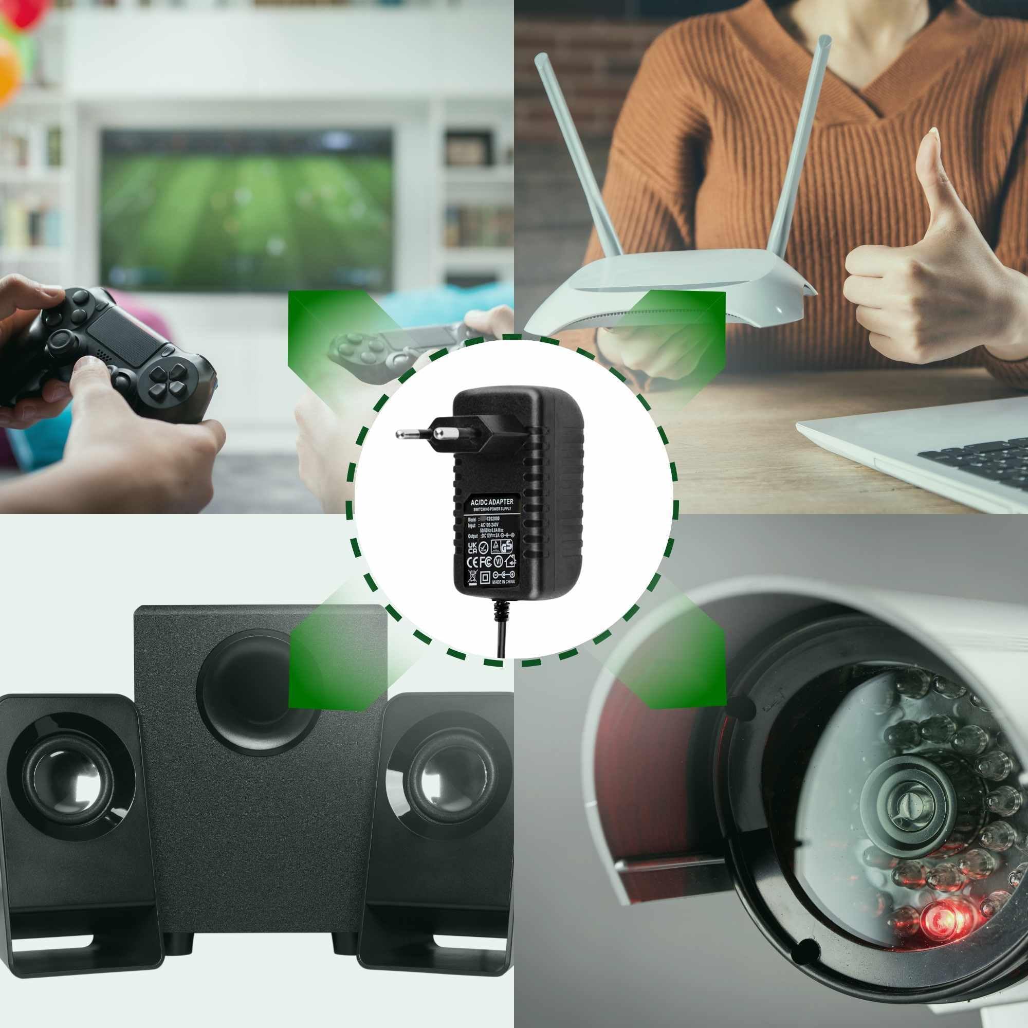 Adattatore AC/DC 5.5mm Alimentatore 6V 0.8A (800mA) - Caricabatteria Adattatore AC/DC Con Puntale 5.5x2.5/2.1mm Alimentatore Switching APERIT - Foto 1